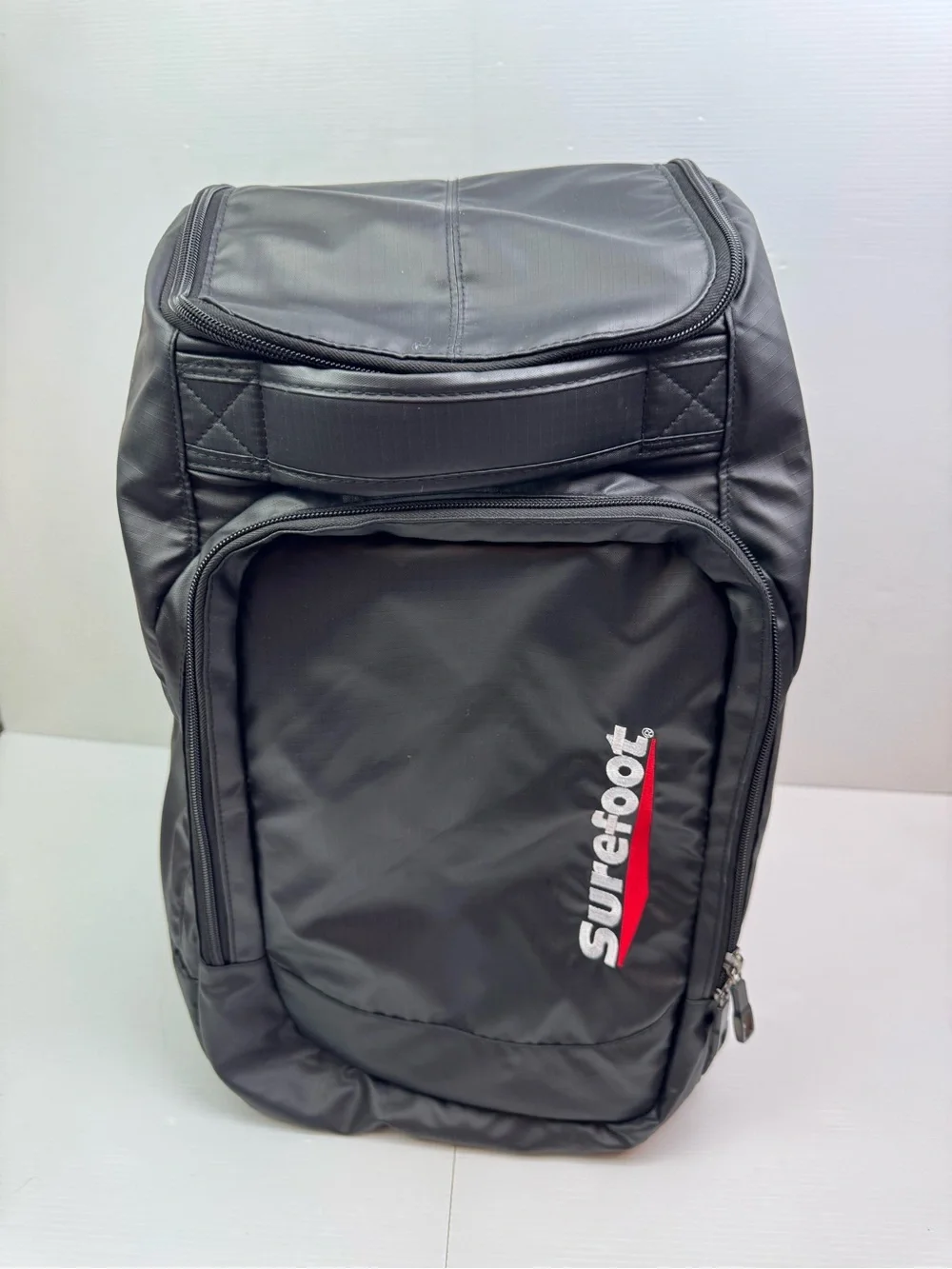 Surefoot Pro Day Pack Ski Boot Bag Backpack Black Travel Case Helmet Storage